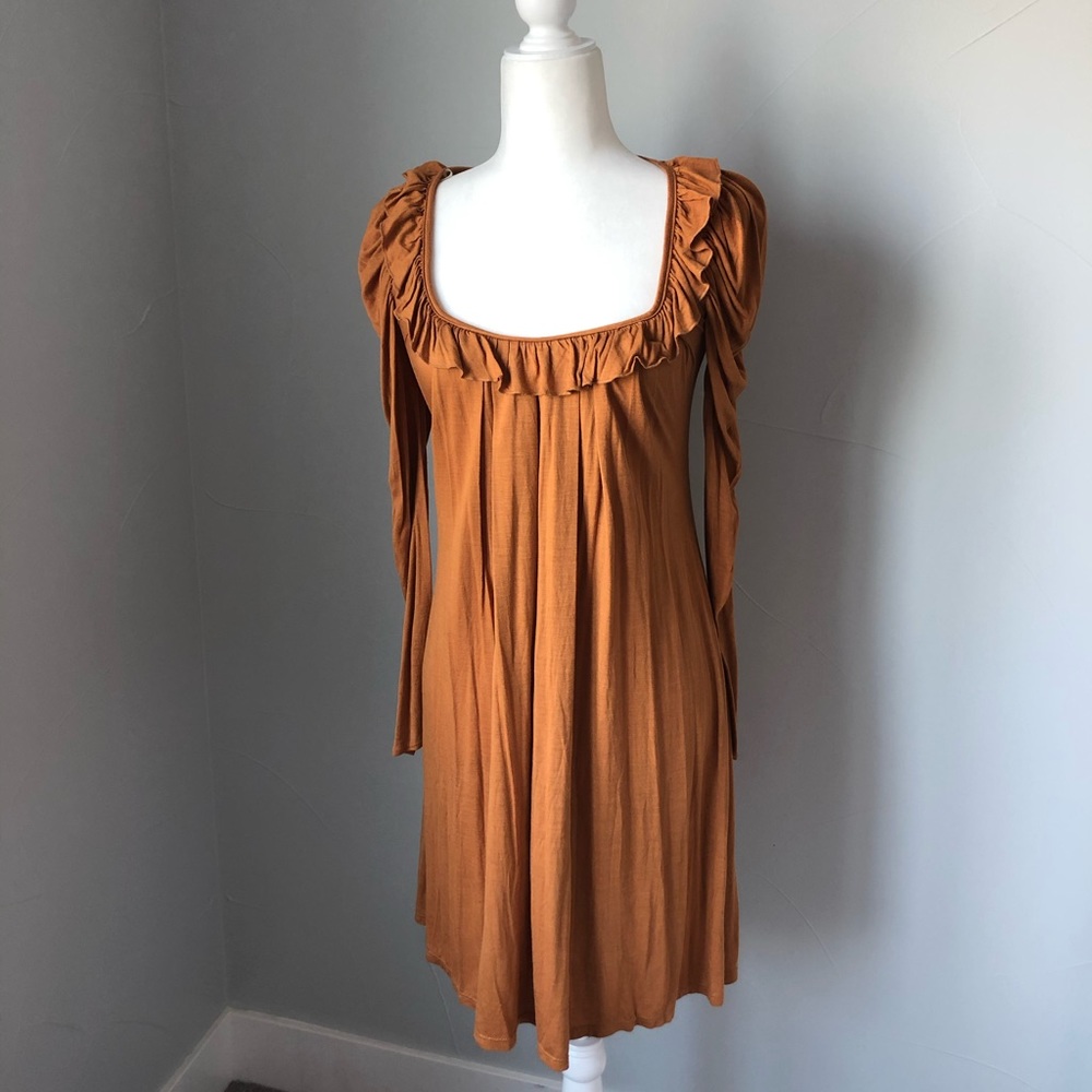 Double Zero Dress Long Puff Sleeve
